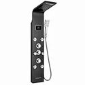 ROVATE 5-Function Stainless Steel Shower LED Temperature-Display Shower Panel System